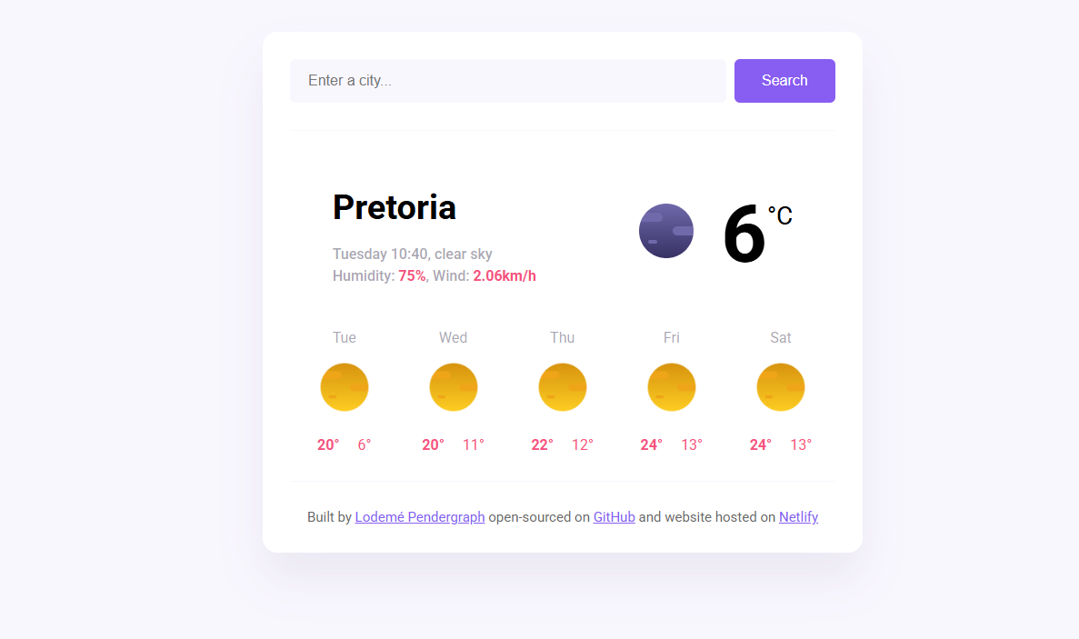 Weather Project Preview
